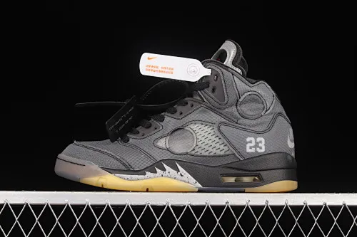 All Categories Air Jordan Jordan Series Basketball Shoes Air Jordan 5 Foreign Trade Version OF x Air Jordan 5 Retro SP AJ5 Joe 5 Black Sail 3M Reflective Basketball Shoes CT8480-001